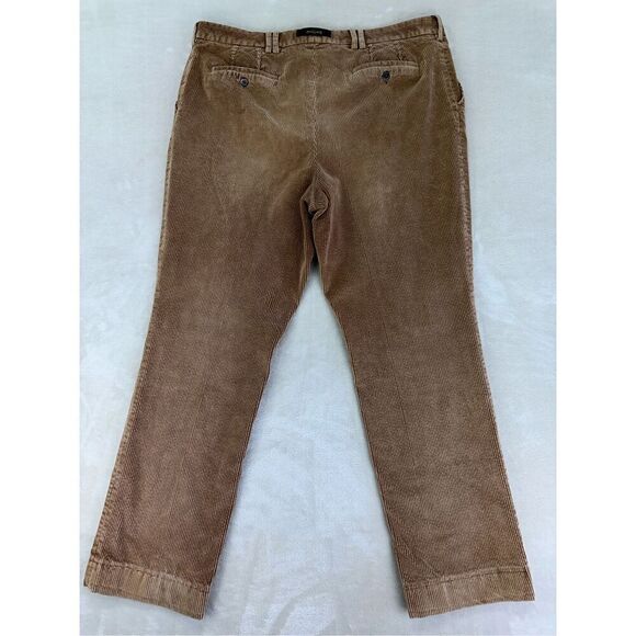 Barbour Pants Mens 40x31 Brown Corduroy Tapered Leg Vintage Trousers‎ - Picture 4 of 11
